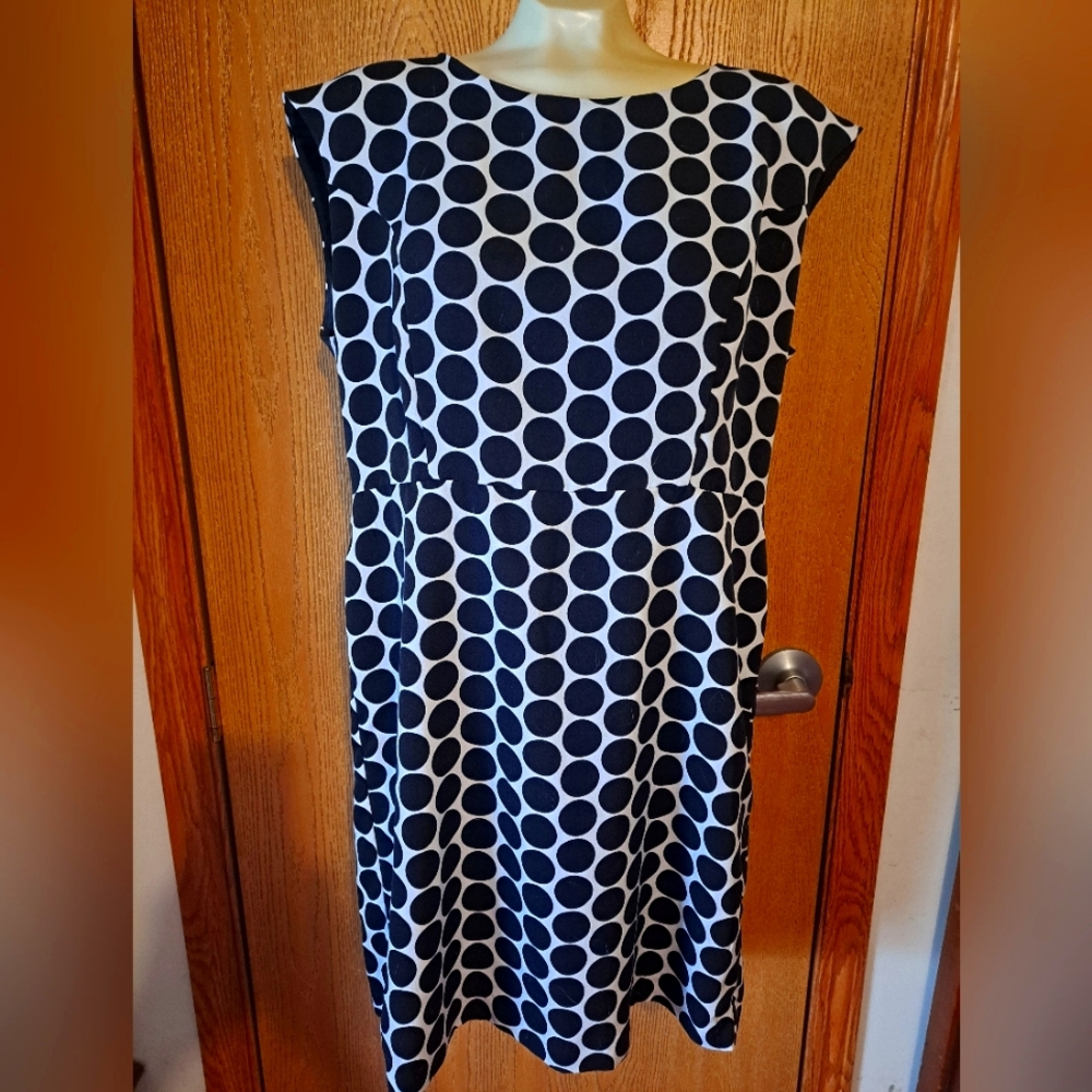 Worthington Black and White Polka Dot Dress